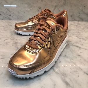 nike air max 90 metallic rose gold 2020 (w)